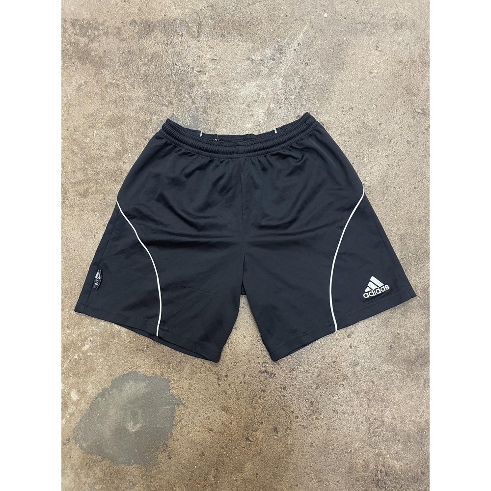 Adidas Athletic Shorts Youth Large Black Climalite Clima365 Elastic Waist Soccer